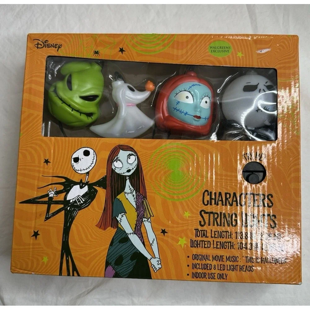 The Nightmare Before Christmas Character String Lights w/ Sound 25th Anniversary